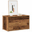entrébænk 80x40x45 cm konstrueret træ gammelt trælook