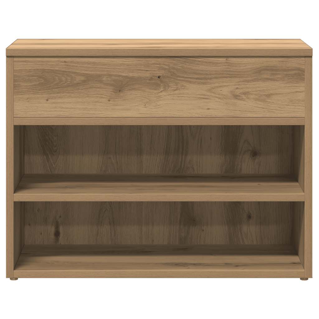 skobænk 60x30x45 cm konstrueret træ kunsteg