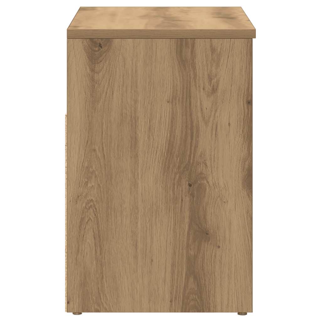 skobænk 60x30x45 cm konstrueret træ kunsteg