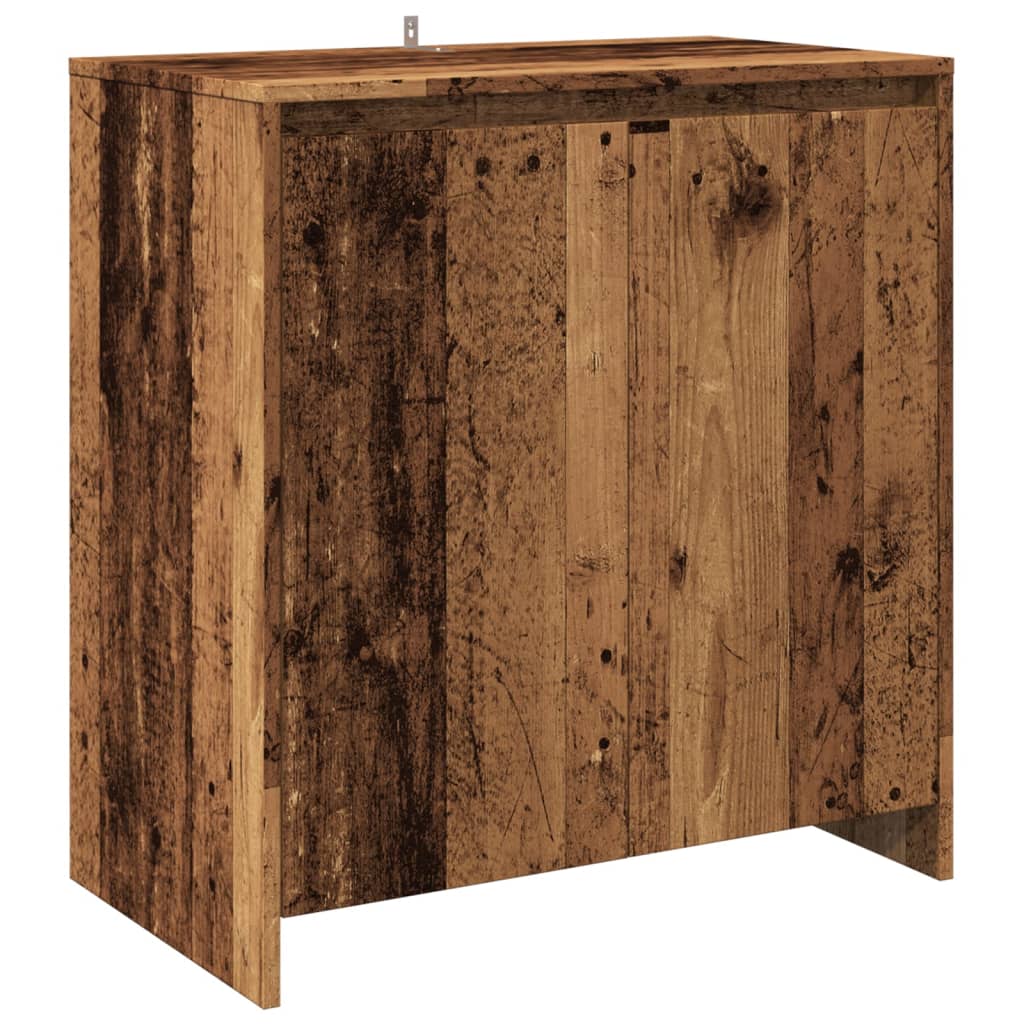 skænk 70x41x75 cm konstrueret træ antikt trælook