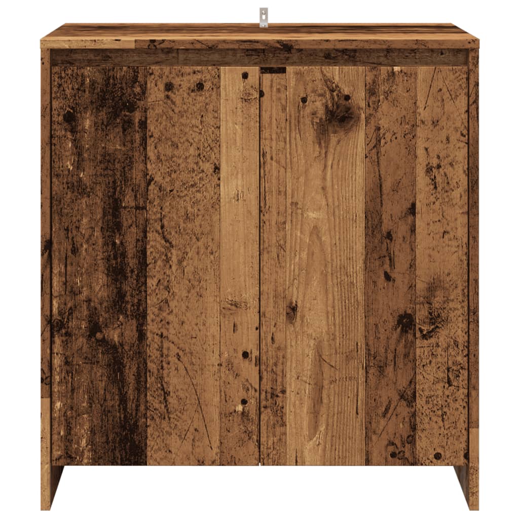 skænk 70x41x75 cm konstrueret træ antikt trælook