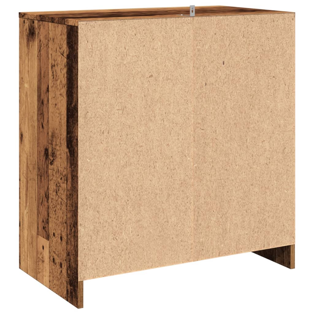 skænk 70x41x75 cm konstrueret træ antikt trælook