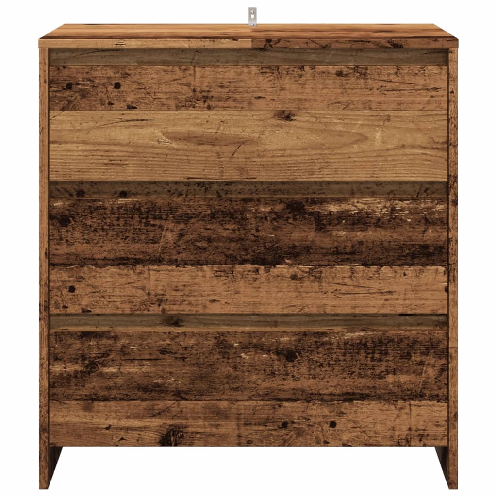 skænk 70x41x75 cm konstrueret træ antikt trælook