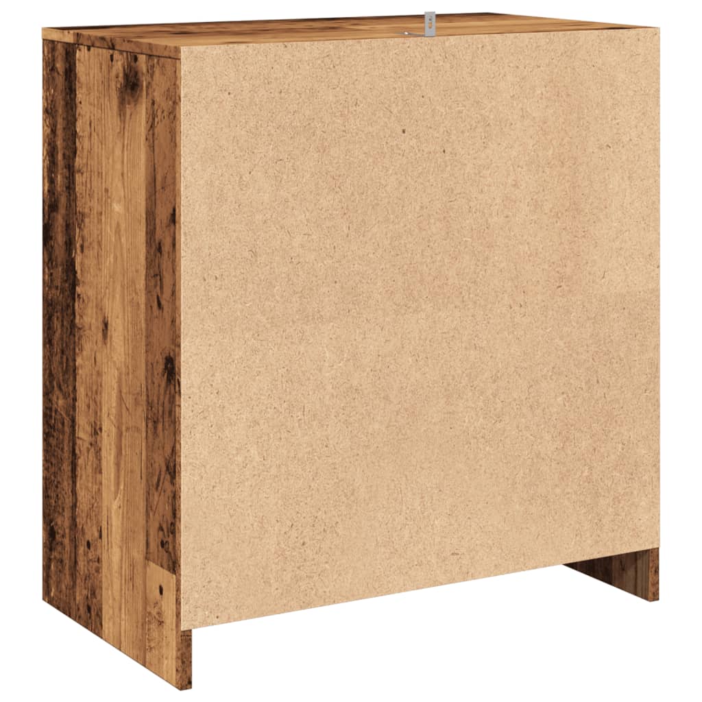 skænk 70x41x75 cm konstrueret træ antikt trælook