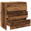 skænk 70x41x75 cm konstrueret træ antikt trælook