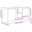 tv-bord 102x37,5x52,5 cm konstrueret træ antikt træ