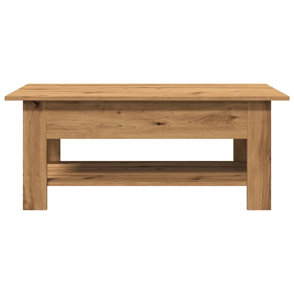 sofabord 102x55x42 cm konstrueret træ kunsteg