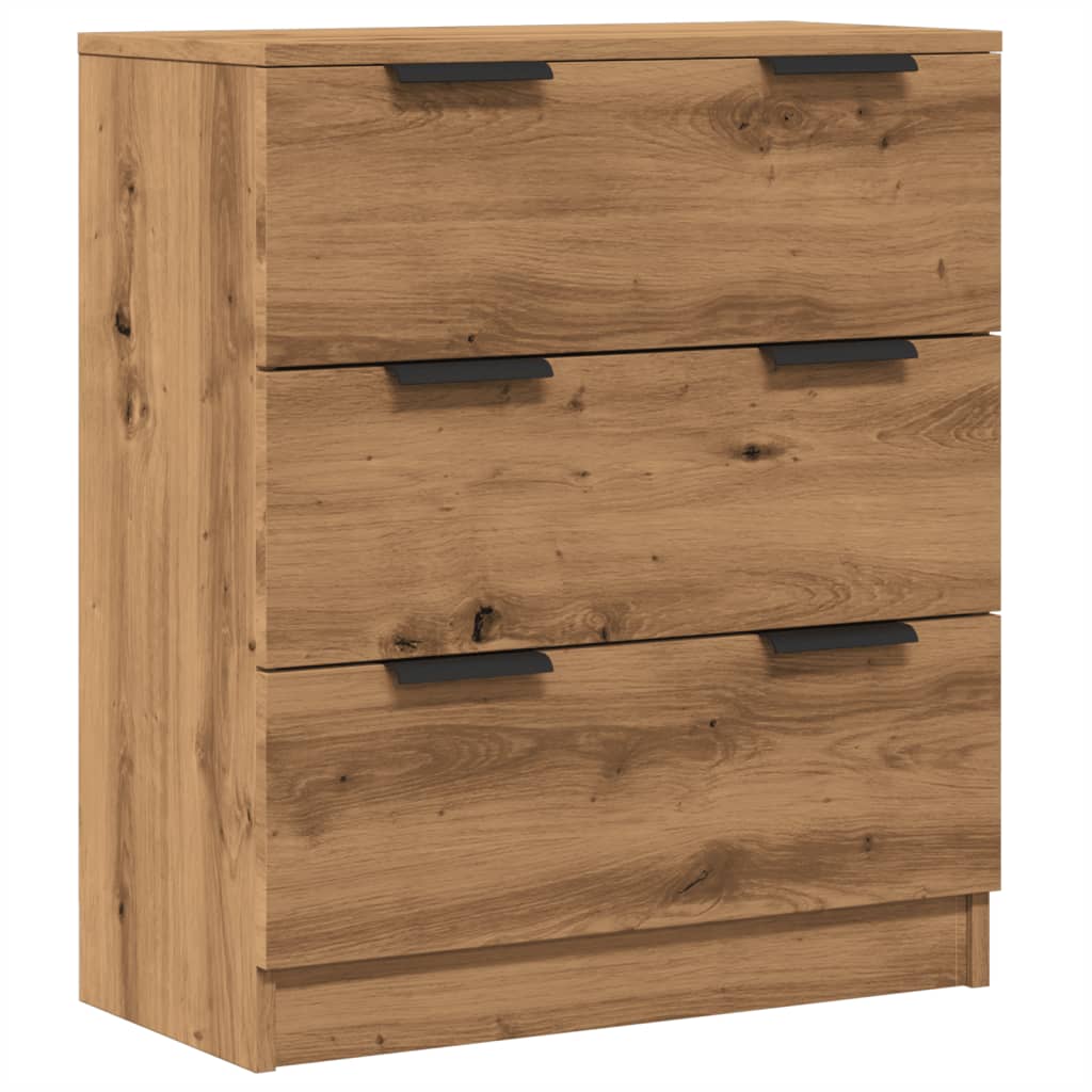 skænk 60x30x70 cm konstrueret træ kunsteg