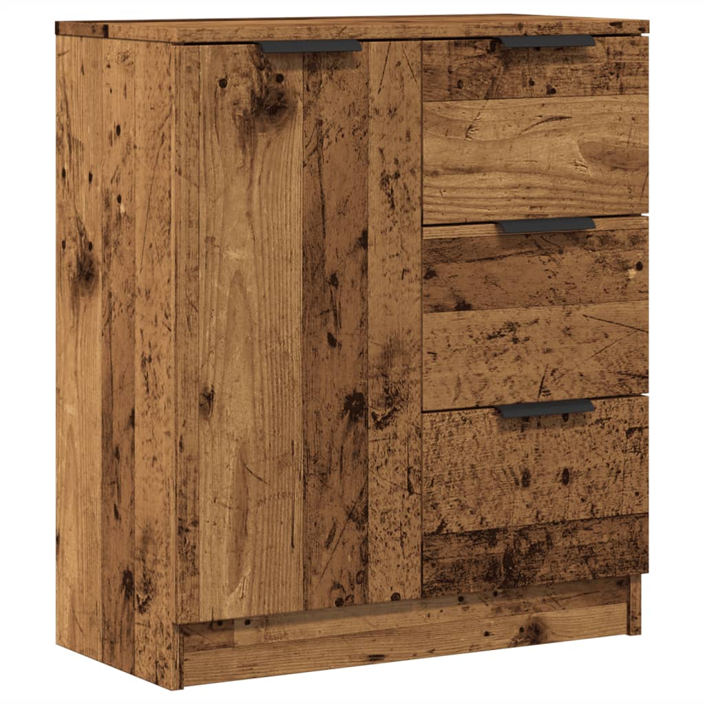 skænk 60x30x70 cm konstrueret træ antikt trælook