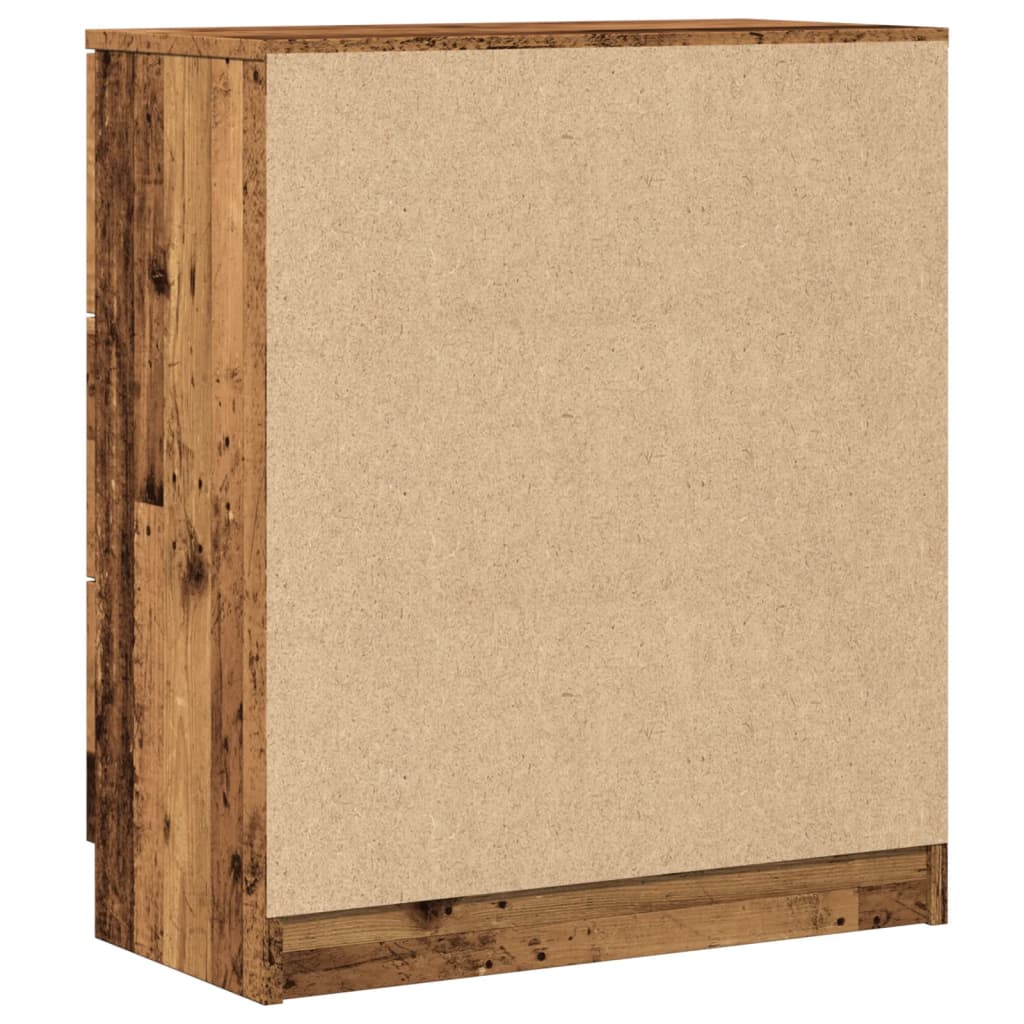 skænk 60x30x70 cm konstrueret træ antikt trælook