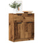 skænk 60x30x70 cm konstrueret træ antikt trælook