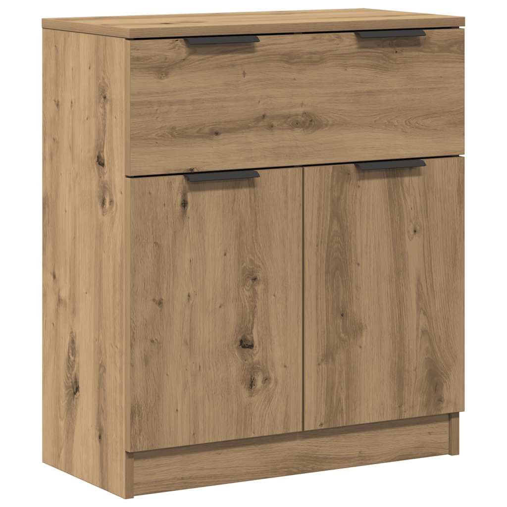 skænk 60x30x70 cm konstrueret træ kunsteg