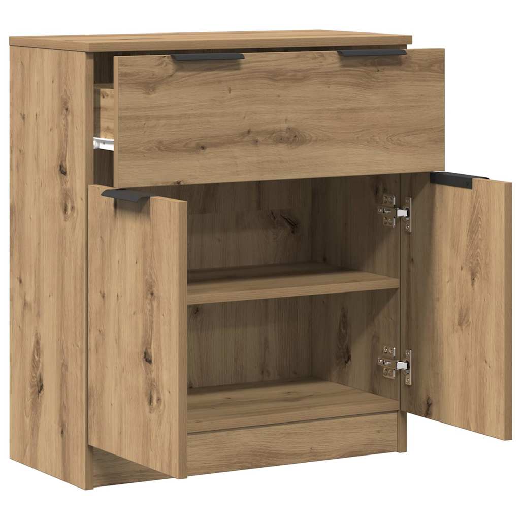 skænk 60x30x70 cm konstrueret træ kunsteg