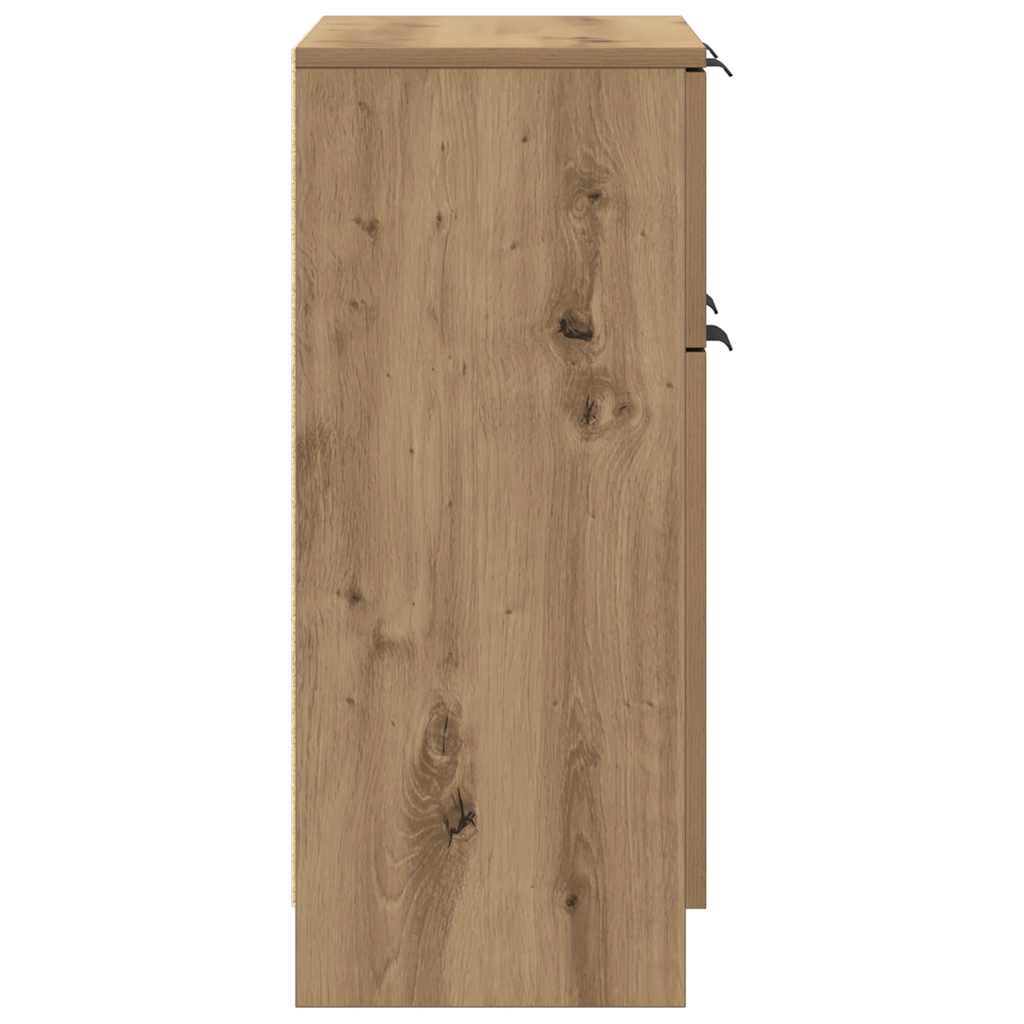 skænk 60x30x70 cm konstrueret træ kunsteg