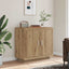 skænk 80x40x75 cm konstrueret træ kunsteg