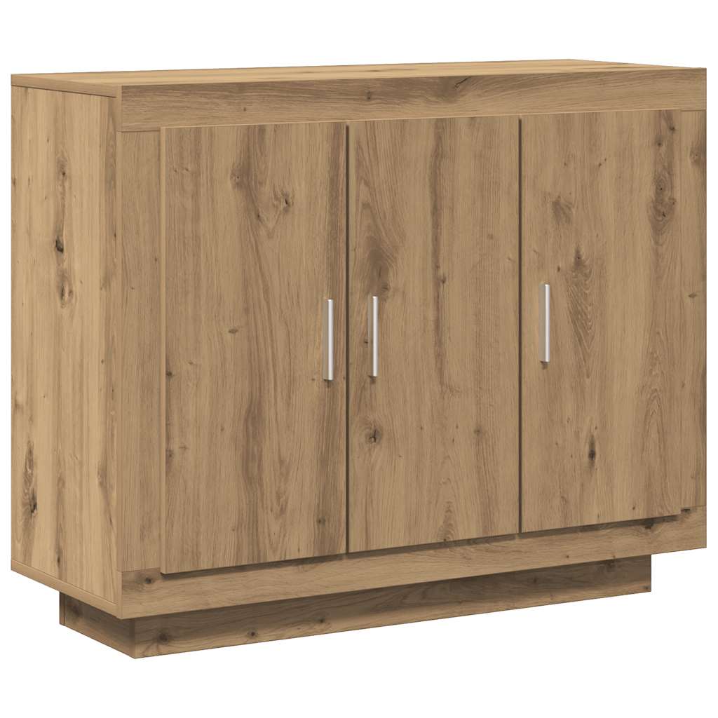 skænk 92x35x75 cm konstrueret træ artisan eg