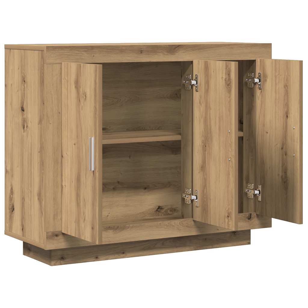 skænk 92x35x75 cm konstrueret træ artisan eg
