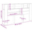 sengegavl m.opbevaring 180x18,5x102,5cm konstrueret træ kunsteg