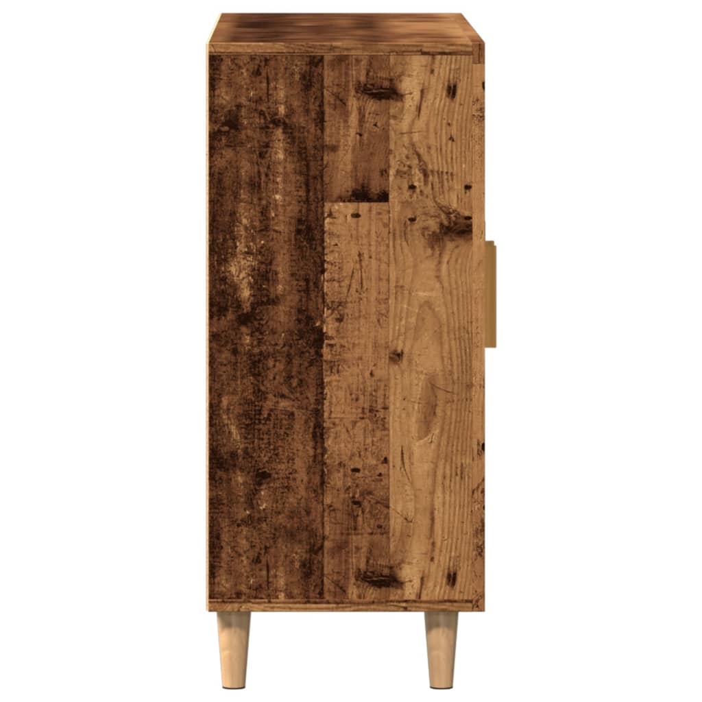 skab 90x34x80 cm konstrueret træ gammelt træ-look