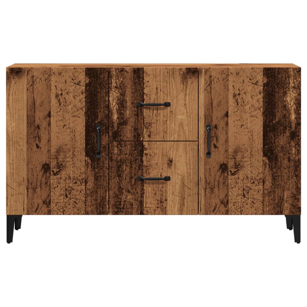 skænk 100x36x60 cm konstrueret træ gammelt træ-look