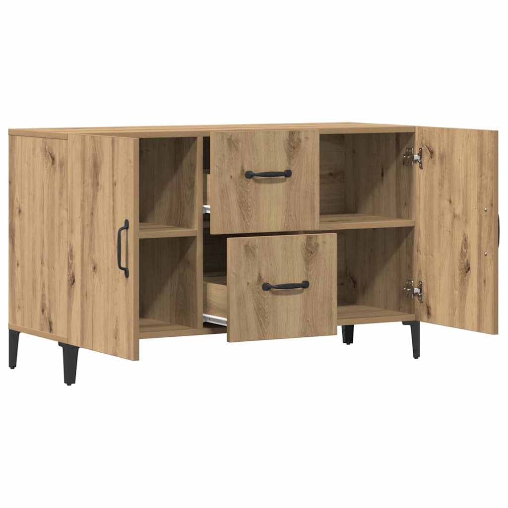 skænk 100x36x60 cm konstrueret træ kunsteg