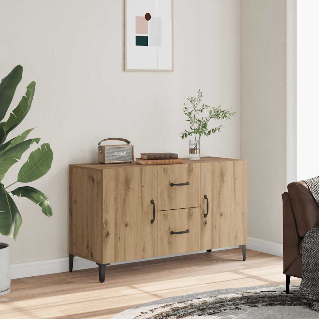 skænk 100x36x60 cm konstrueret træ kunsteg