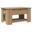 sofabord 79x49x41 cm konstrueret træ kunsteg