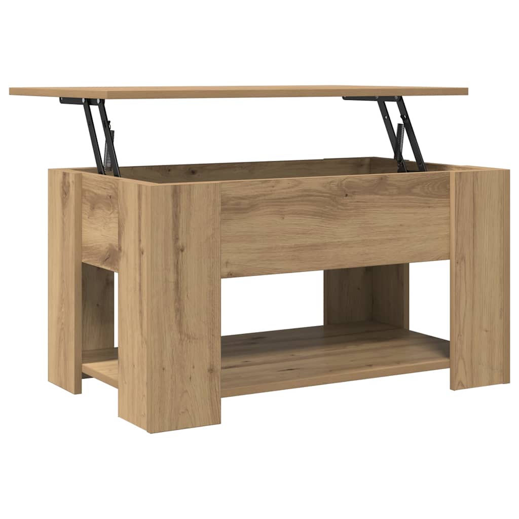 sofabord 79x49x41 cm konstrueret træ kunsteg
