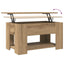 sofabord 79x49x41 cm konstrueret træ kunsteg