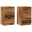 sengeborde 2 stk. 40x36x65 cm konstrueret træ gammelt trælook