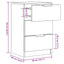 sengeborde 2 stk. 40x36x65 cm konstrueret træ gammelt trælook