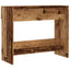 konsolbord 90x36x75 cm konstrueret træ gammelt trælook