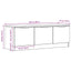 tv-bord 102x35x36,5 cm konstrueret træ kunsteg