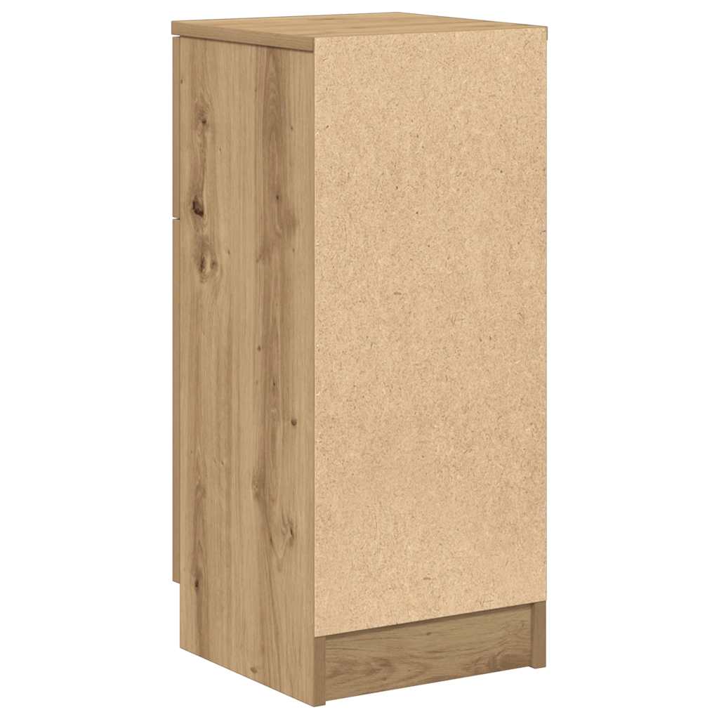 skænk 30x30x70 cm konstrueret træ kunsteg