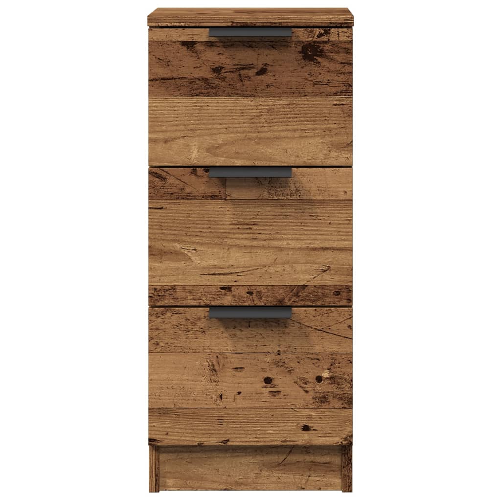skænk 30x30x70 cm konstrueret træ antikt træ