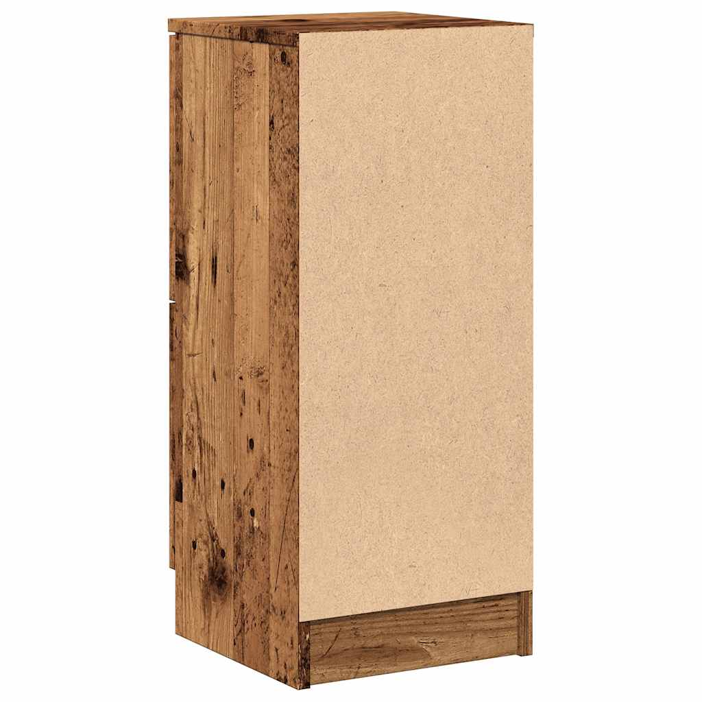 skænk 30x30x70 cm konstrueret træ antikt træ