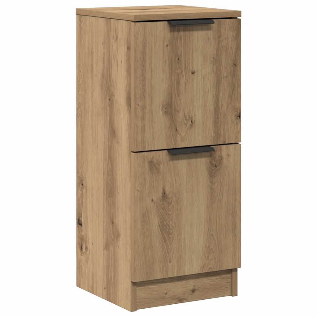 skænk 30x30x70 cm konstrueret træ kunsteg