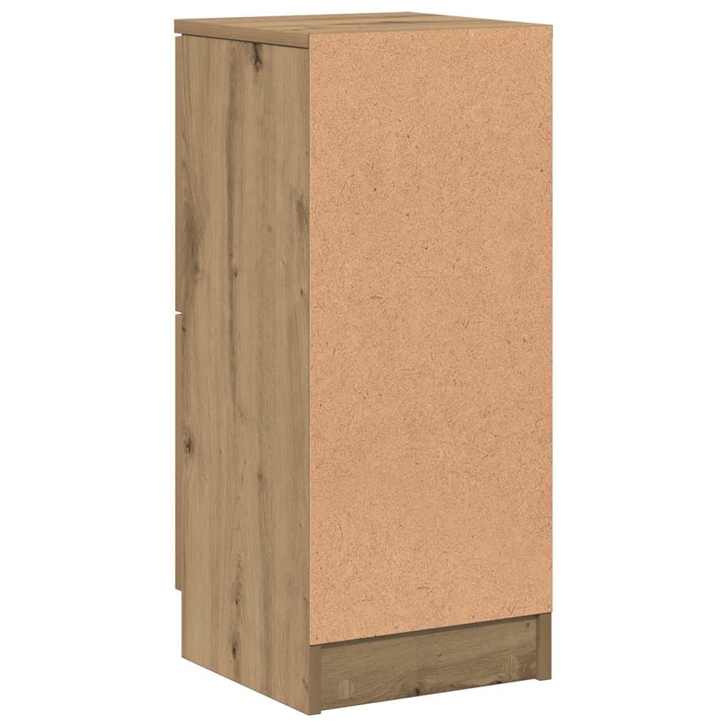 skænk 30x30x70 cm konstrueret træ kunsteg