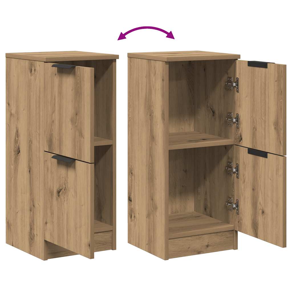 skænk 30x30x70 cm konstrueret træ kunsteg