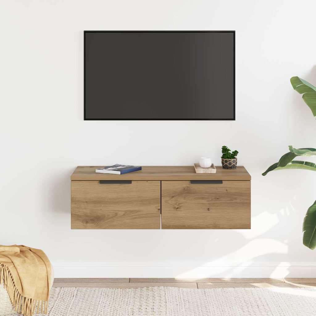 vægskab 68x30x20 cm konstrueret træ kunsteg