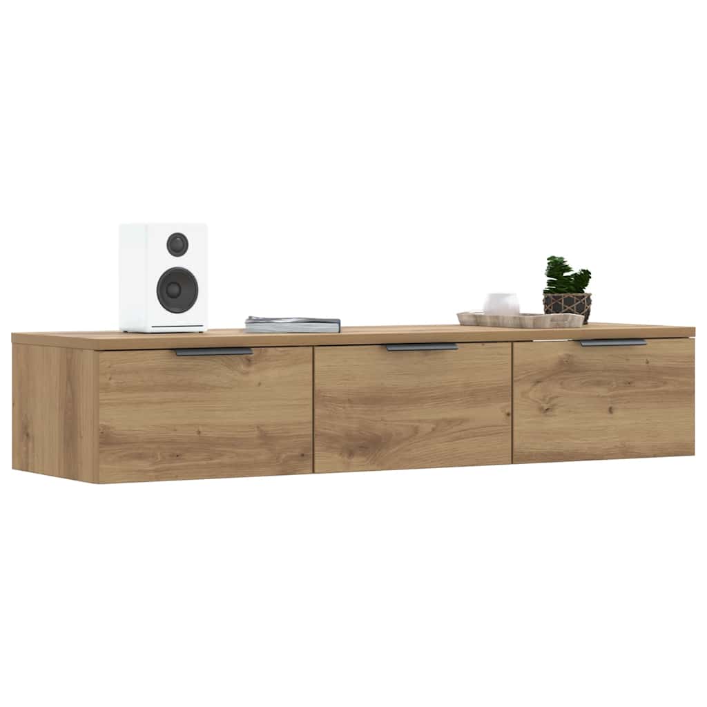 vægskab 102x30x20 cm konstrueret træ kunsteg