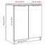 skoreol 59x35x70 cm konstrueret træ gammelt træ-look
