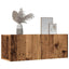væghængte tv-borde 2 stk. 80x30x30 cm gammelt træ-look
