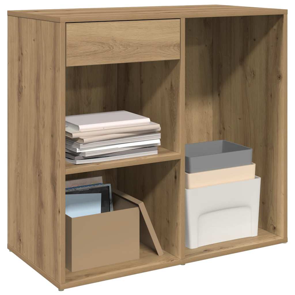 badeværelsesskab 80x40x75 cm konstrueret træ kunsteg