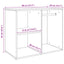 skab 80x40x65 cm konstrueret træ kunsteg