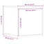 opbevaringsskab 40,5x40x40 cm konstrueret træ gammelt træ-look
