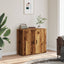 skænk 80x33x70 cm konstrueret træ gammelt træ-look