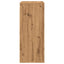vægskab 80x33x80 cm konstrueret træ egetræsfarve