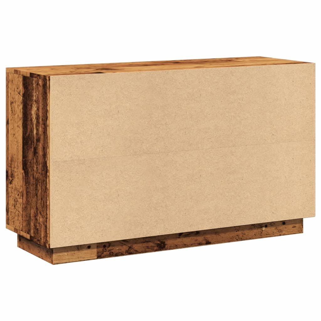 skænk 102x35x60 cm konstrueret træ antikt trælook