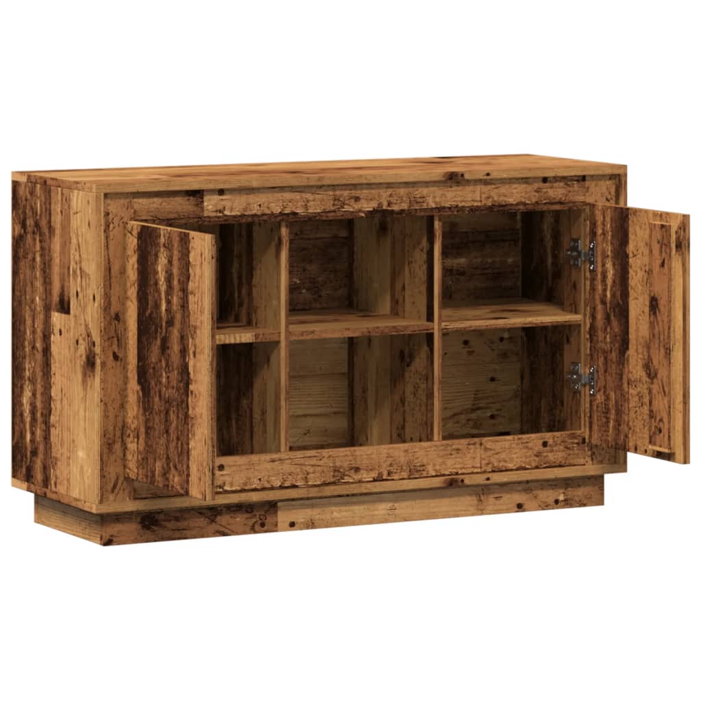 skænk 102x35x60 cm konstrueret træ antikt trælook